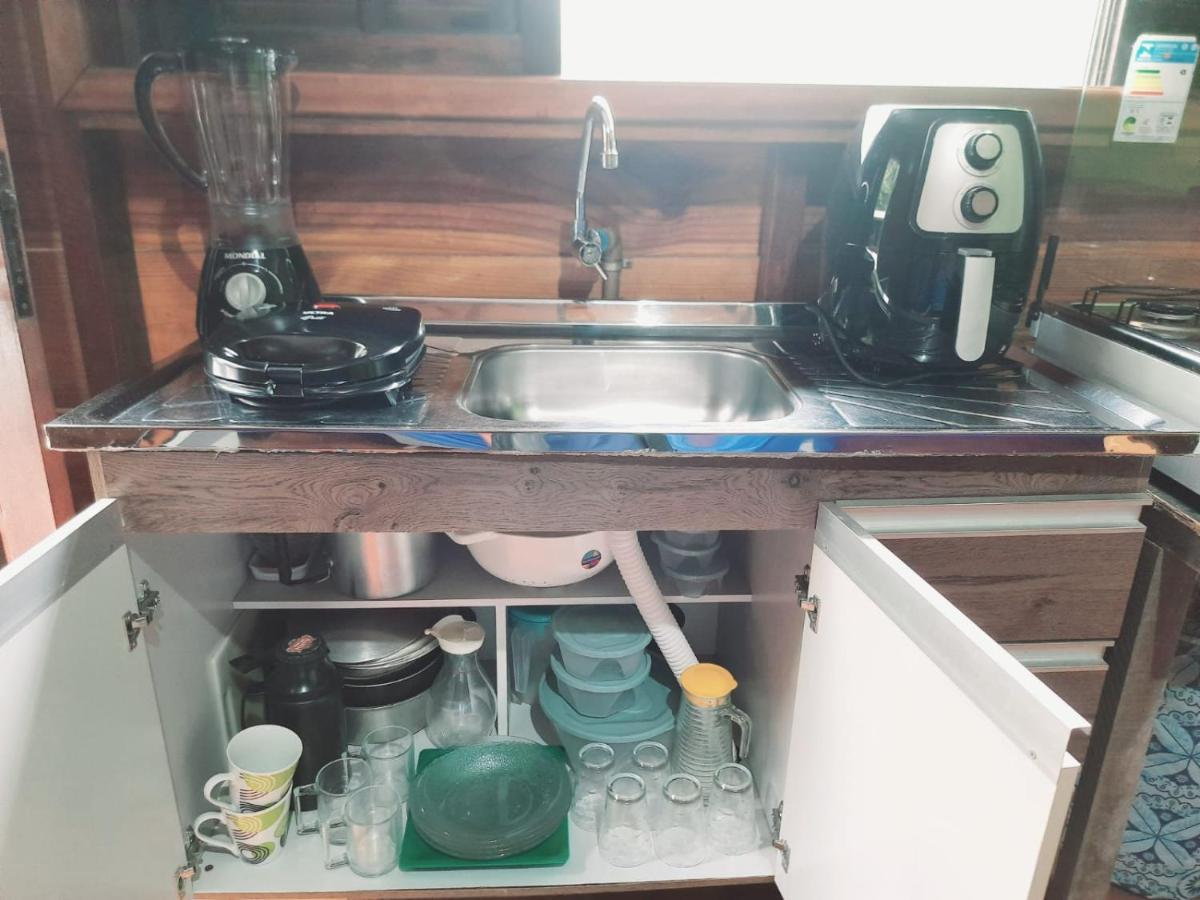 827 Chale Pe Na Areia, Completo Na Praia Do Estaleiro Em Ubatuba - 1 Dormitorio, 1 Banheiro, 1 Vaga De Garagem Екстер'єр фото