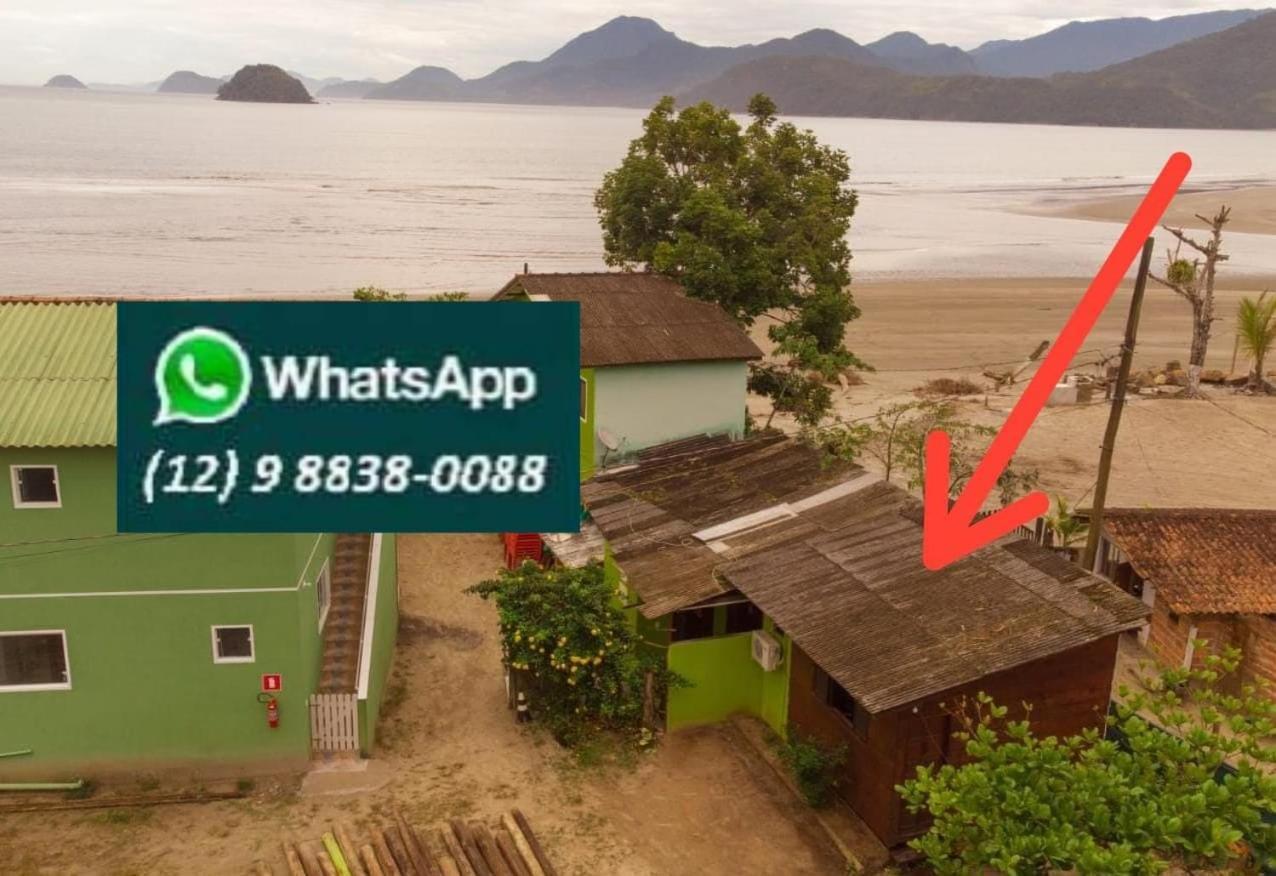 827 Chale Pe Na Areia, Completo Na Praia Do Estaleiro Em Ubatuba - 1 Dormitorio, 1 Banheiro, 1 Vaga De Garagem Екстер'єр фото